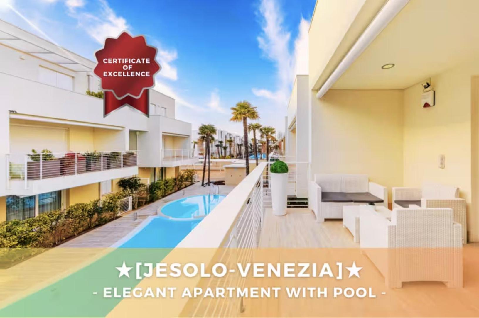 Jesolo - Appartamento Elegante Con Piscina Exterior photo